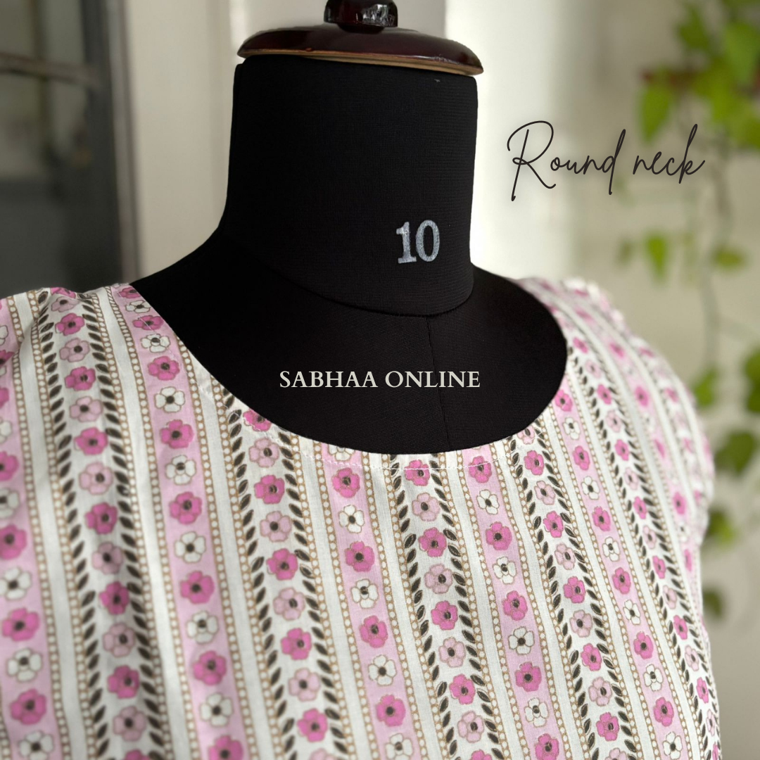 Mona - White Cotton kurti with lining