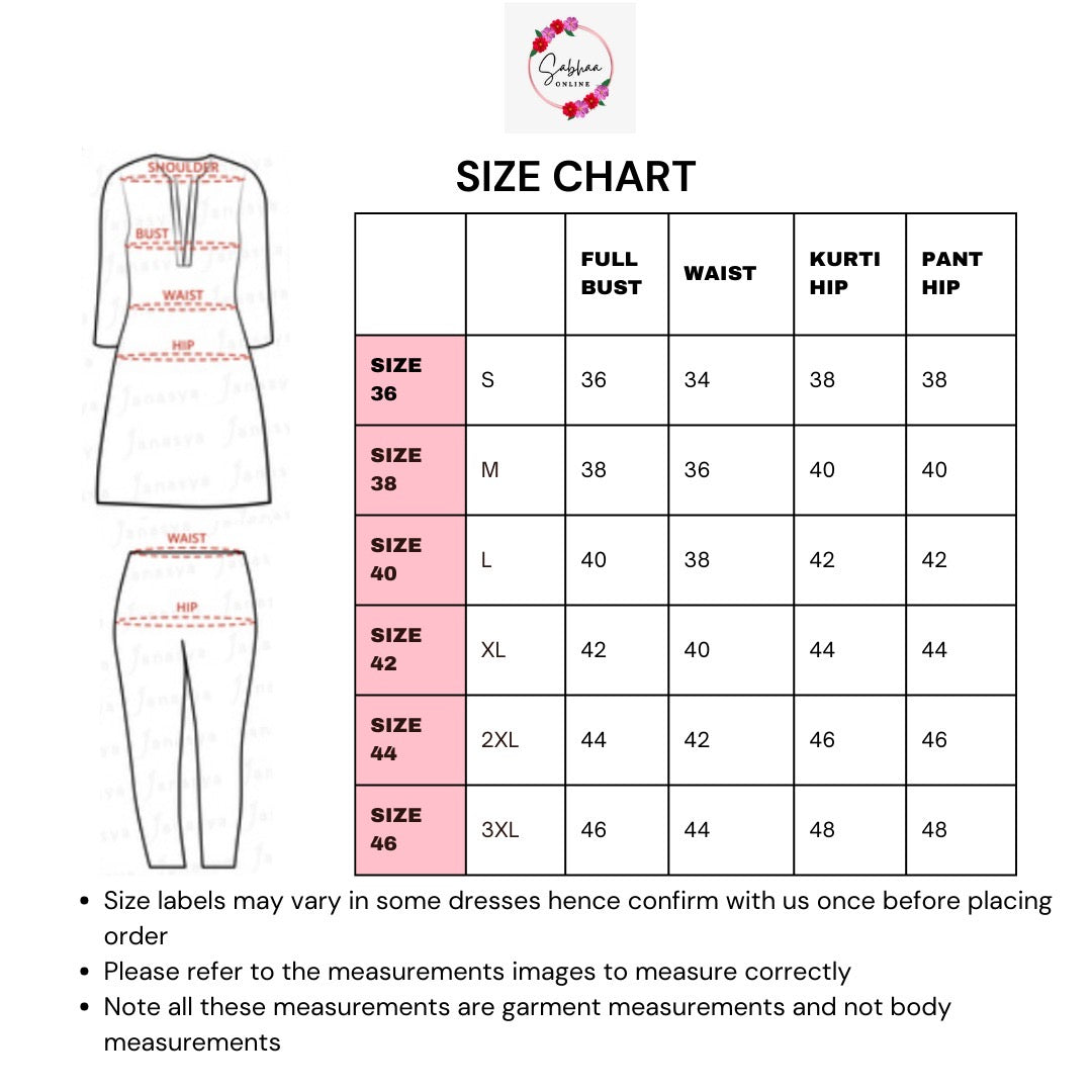 Aradhana - Dark teal and beige Cotton kurti 3pc set