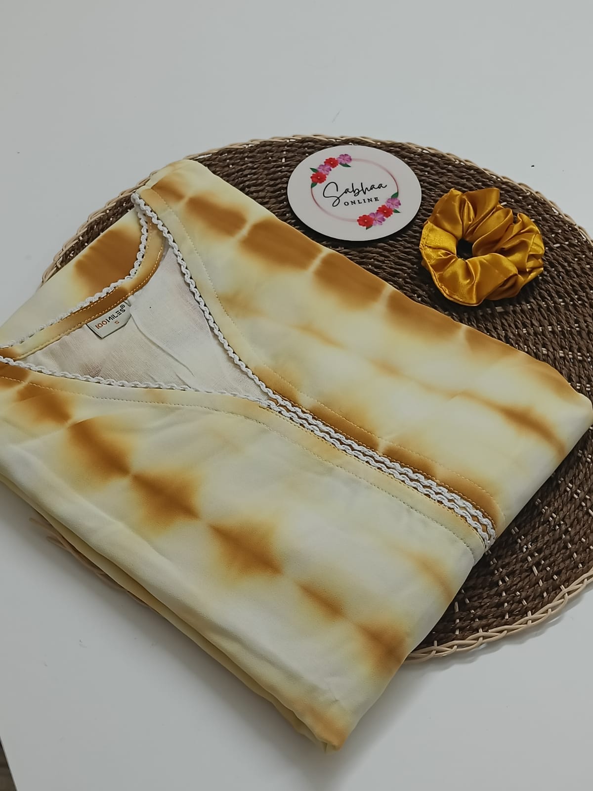 Tie and Dye Georgette Kurti with lining