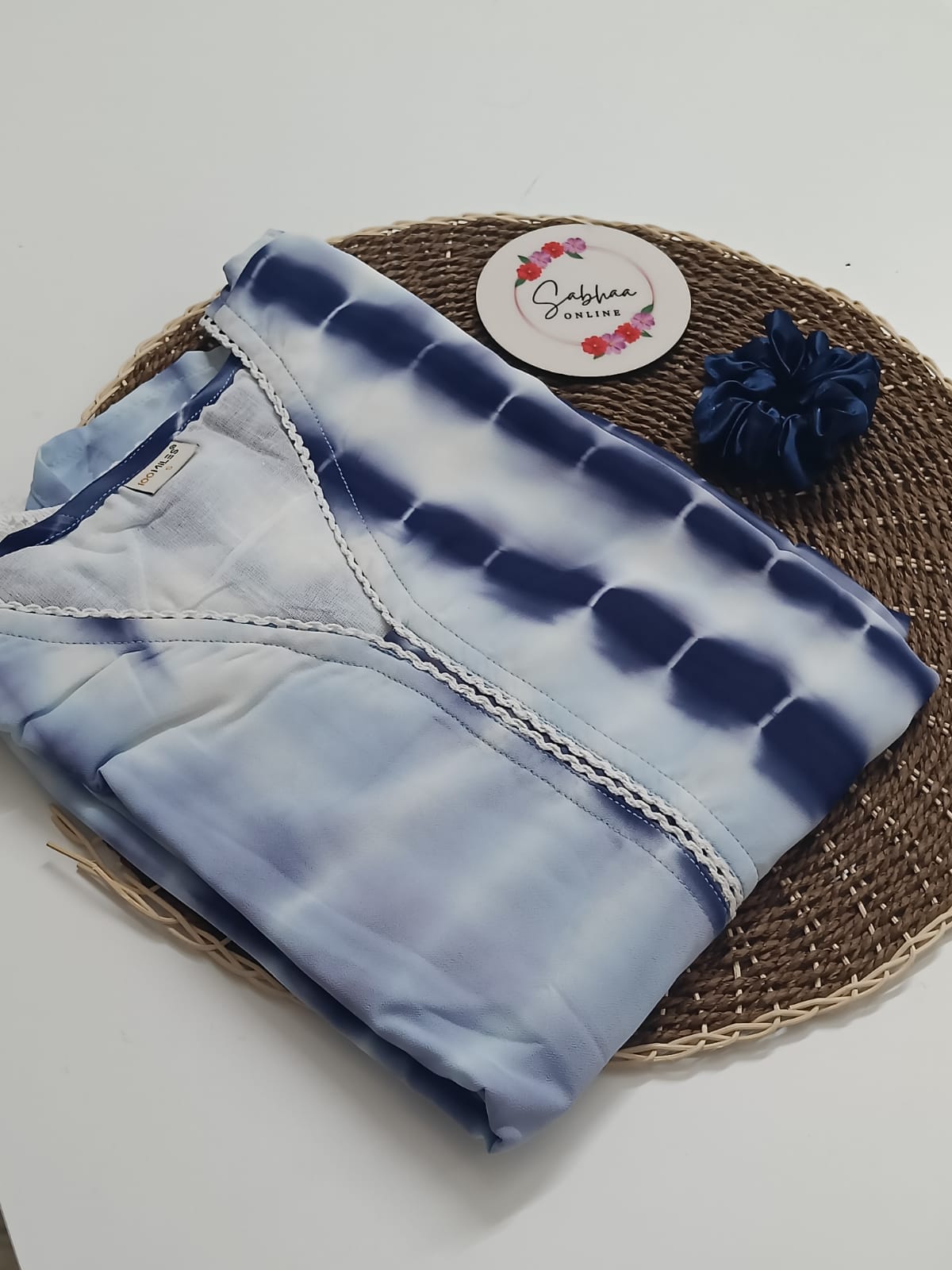 Tie and Dye Georgette Kurti with lining