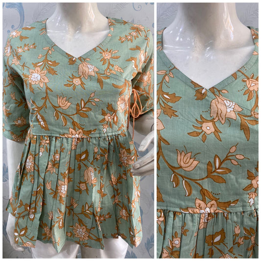 CS - Pista Green Peplum top