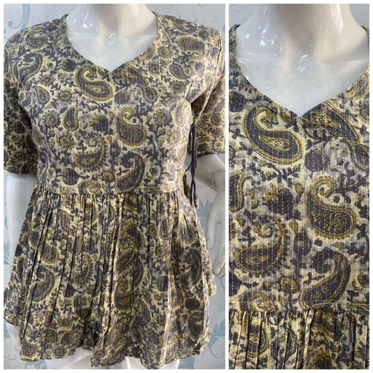 CS - Beige Peplum top