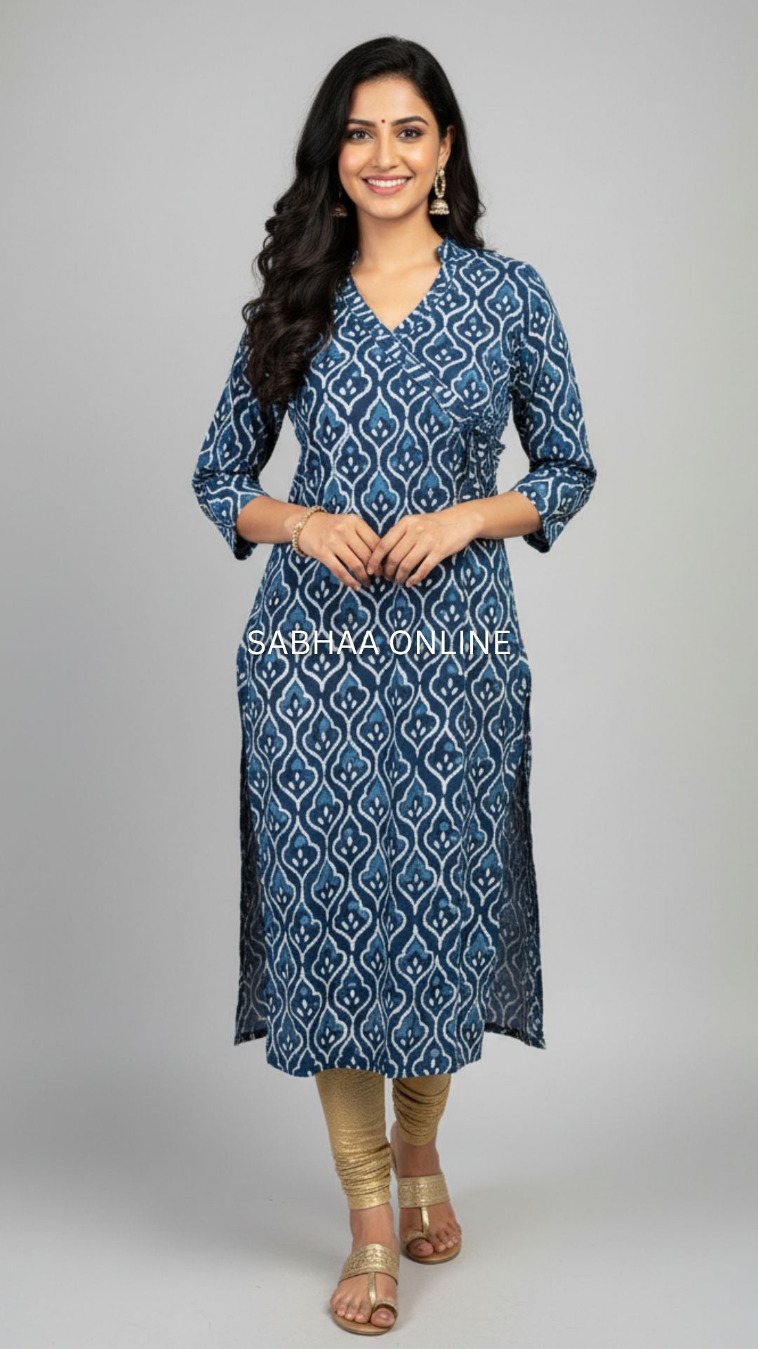 Blue (Arab) Indigo Cotton Kurti