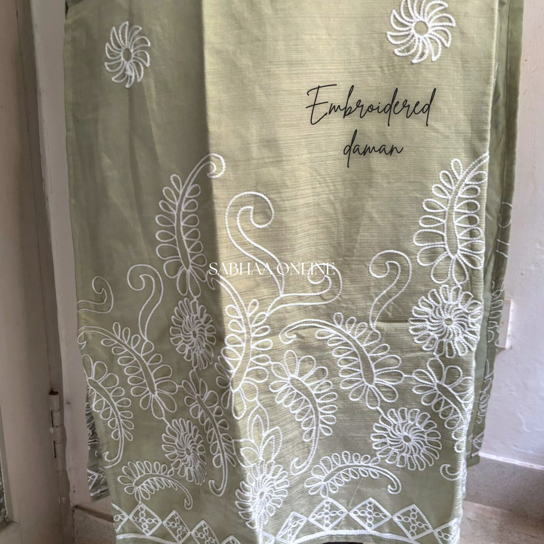 Sandra - Pista Green Vatican kurti with cotton lining (Relaxed fit) - LN9