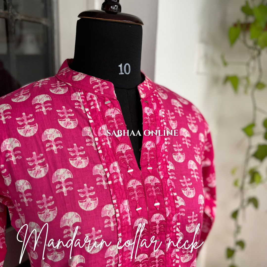 Asha - Pink Cotton Kurti pant set