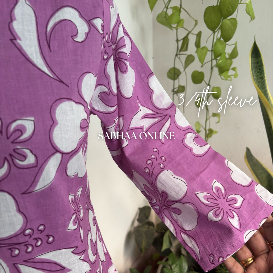 Jose - Fuschia Pink Cotton Kurti 3pc set