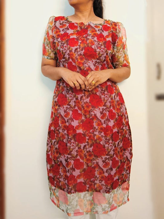Khwaab - Organza Kurti with lining