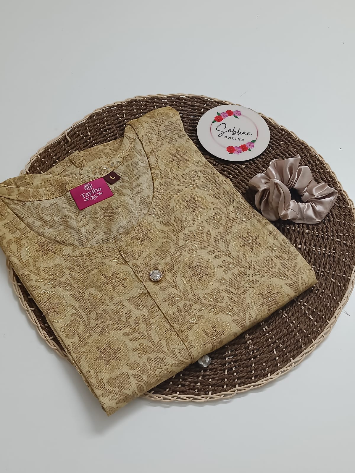Cream Rayon Kurti