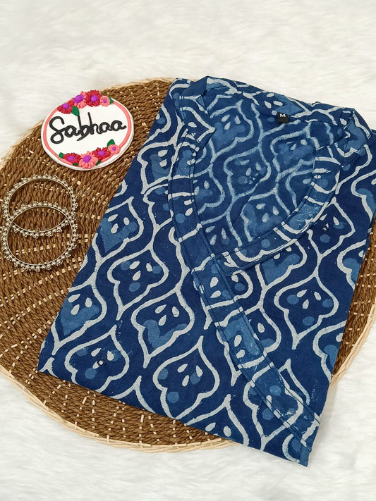 Blue (Arab) Indigo Cotton Kurti