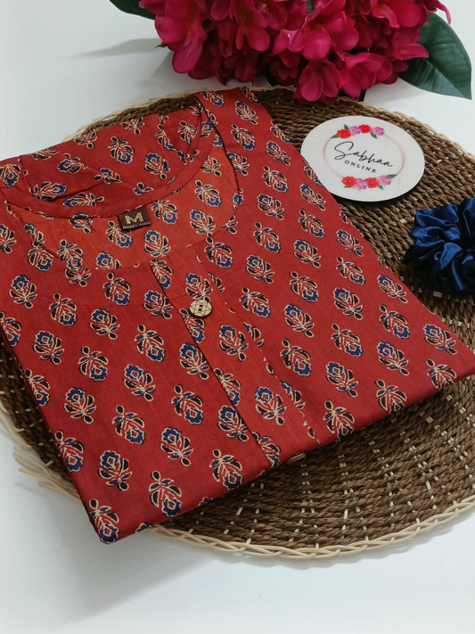 Ajrakh Kurti