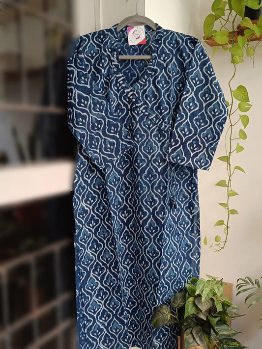 Blue (Arab) Indigo Cotton Kurti